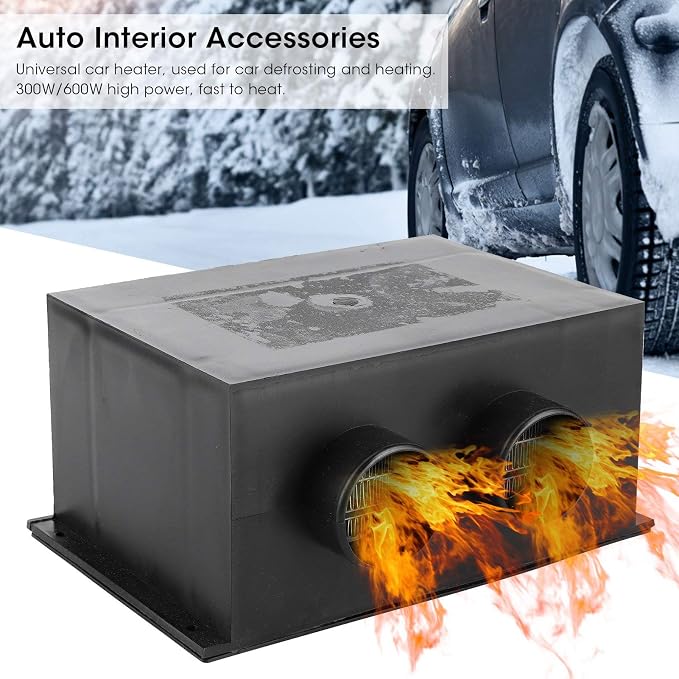 12V 600W Car Heater Portable Winter Fast Heating Universal Silent Defroster Multi functional