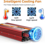 1000W Power Inverter 12V DC to 110V 120V AC for Vehicles, Truck, RV, Home