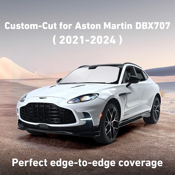 Windshield Sunshade for Aston Martin DBX, DBX707 2021-2022, 2023, 2024 Sun Visor for Front Window Sun Shade Cover, UV Blocker & Protector, Car Accessories