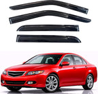KPY Rain Guards Fit for 2004-2008 Acura TSX, Out-Channel Window Visors Vent Wind Deflectors 4PC, Car Accessories for 04-08 Acura TSX