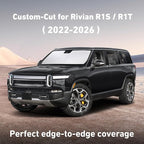 Windshield Sunshade Compatible for Rivian R1S / R1T 2022-2024 2025 2026, Sun Visor for Front Windshield & Window Sun Shade Cover, UV Heat Blocker & Protector, Car Accessories
