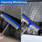 Conliwell Car Windshield Squeegee wtih 15-23inch Handle, Car Window Cleaning Tool Extendable Handle Inside Glass Wiper Kit, Supplies Suitable for Trucks, SUVs, RVs Window, Blue