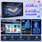 4+64G Car Radio for Toyota Corolla 2004-2008 Wireless Carplay Android Car Stereo, 9 Inch Touchscreen with Android Auto 5G WiFi GPS Navigation AHD Backup Camera FM RDS Radio Receiver