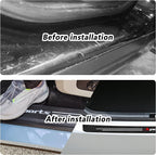 5PCS Car Door Sill Protector,Carbon Fiber Sport Threshold/Rear Bumper Guard Sticker Door Edge Protection Decorate,Interior Accessories Self-Adhesive Anti-Scratch Waterpoor(White sport-5Pcs)
