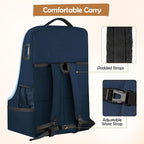 Padded Carseat Travel Bag, Car Seat Travel Cover Backpack with Shoulder Straps, Gate Check Car Seat Bag, Baby Airplane Travel Essentials
