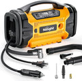 Portable Air Compressor Tire Inflator AC/DC Dual Power Sources Tire Pump 160PSI Dual Motors Fast Inflate Auto Shutoff Air Pump for Cars&Inflatables Inflation/Deflation,2 Yrs Warranty,12 Volts