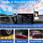 MagSafe Dual-End Car Phone Holder for Toyota RAV4 2026 Accessories | 12.9-Inch Screen Fixed Clip, 2026 RAV4 Cell Phone Holder, 360° Hands-Free Strong Magnetic Phone Mount, Not Block Air Vent