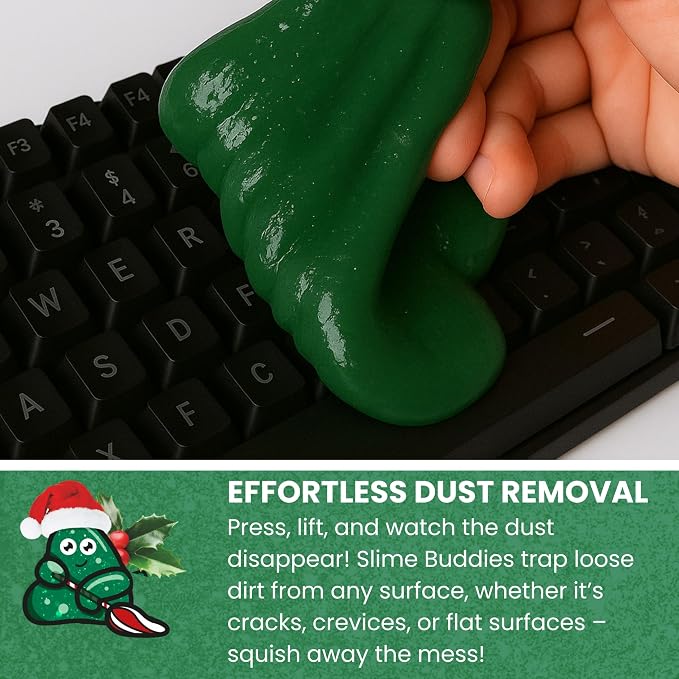 Car Cleaning Gel Putty - Pine Scented Interior Detailing Tool for Cup Holders, Air Vents & Keyboard - Reusable Auto Detailing Accessories - Dust Remover Goop