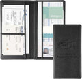1Pack Car Registration and Insurance Holder,Car Document Holder for Cards License with Magnetic Shut,Vehicle Glove Box Car Organizer for Documents, Cards, License(Embossed leather Black)