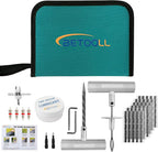 Tire Repair Kit, 44 Pcs Professional Heavy Duty Universal Emergency Flat Tire Repair Kit to Fix Punctures, for car Motorcycle, Truck, Golf Cart, ATV, Tractor, ARB, RV, SUV, Trailer etc.