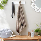 Pet Grooming Towel Collection Absorbent Microfiber X-Large, 41x23.5", Striped Brown