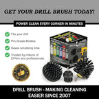 Cleaning Accessories Industrial Brushes - Baked on Food, Electric Smoker, Attachments for Stain and Rust Remover - BBQ Cleaning Kit Water Calcium Mineral | Electric Grill Brush for Drill