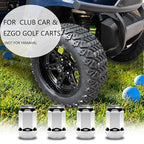 Golf Cart Wheel Lug Nuts Chrome Standard 1/2"-20 for EZGO & Club Car (16 Pack)