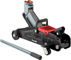 F-2315PE Grey Hydraulic Trolley Jack Car Lift with Blow Molded Case-3000 LBS Capacity, 12 Inch, Black