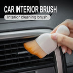 Car Detailing Brushes, Car Interior Dust Sweeping Soft Brush, Soft Bristles Brush Cleaning Tool for Automotive Dashboard, Air Conditioner Vents, Computer, Scratch Free(White)