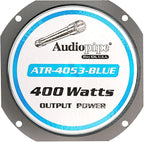 Heavy Duty Super Tweeter (ATR-4053-BLUE), 400 Watts, Die Cast Aluminum Frame, Candy Blue, Diamond Chrome Cutting Fnish, 1.5” Kapton Voice Coil, 4-8 Ohms