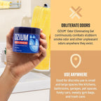 Odor Eliminating Gel - 4.5oz Air Freshener Alternative for Smoke, Pets, and Musty Odors - Long Lasting Odor Remover for Cars, Homes, Closets and Small Spaces - Vanilla