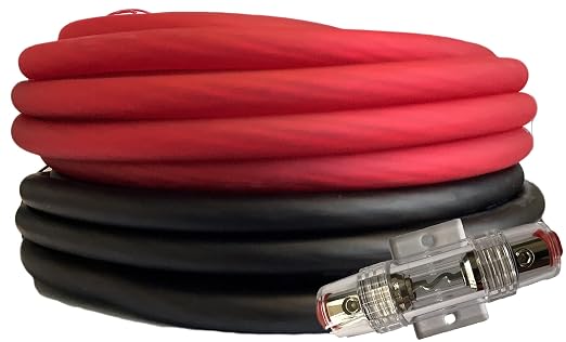 KIT4-25RB, 4 Gauge Amplifier Wire Power/Ground Amp Cable - 50 Ft.