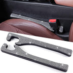 Bling Car Seat Gap Filler, 2 Pack Universal Fit for Car SUV Truck Handmade Crystal Rhinestone Diamond Car Gap Filler Bling Car Accessories for Women(Silver)