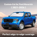 Windshield Sunshade Compatible for Ford Maverick 2021-2024 2025 2026, Sun Visor for Front Windshield & Window Sun Shade Cover, UV Heat Blocker & Protector, Car Accessories