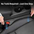Car Seat Gap Filler, Car Accessories Interior Organizer, Between Seat Car Gap Filler Fit Sedan SUV Truck, Set of 2 Black