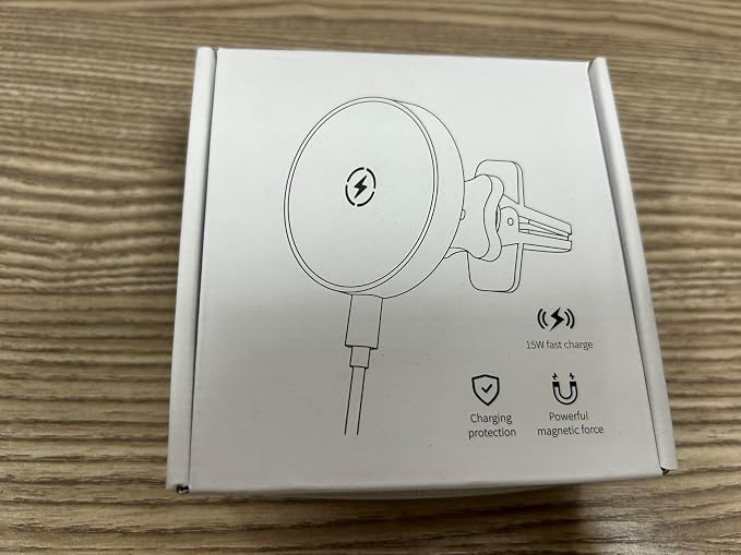 for Magsafe Car Mount Charger for Magnetic Wireless Charging for iPhone12/13/14/15/16Pro,Pro Max,Plus,Mini,Vent&Dashboard Strong Magnets Phone Holder with Fast 36W QC 3.0 Adapter(Dark Black)