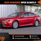Rain Guards Fit for Toyota Camry 2025 2026 LE SE XLE XSE Out Channel Extra Durable Side Shatterproof 2025-2026 Camry Side Window Wind Deflectors & Visors Black 4 PCS