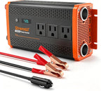 1000W Power Inverter for Vehicles, 12V DC to 110/120V AC Car Inverter with 3 AC Outlets, USB 24W/ PD 30W Fast Charger, Car Power Converter for Truck, Home, Laptop on Road Trip Essentials