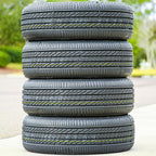 Set of 4 (FOUR) Eco Plush All-Season Passenger Car Touring Radial Tires-185/60R15 185/60/15 185/60-15 84H Load Range SL 4-Ply BSW Black Side Wall UTQG 400AA