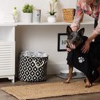 Pet Grooming Towel Collection Absorbent Microfiber X-Large, 41x23.5", Embroidered Black