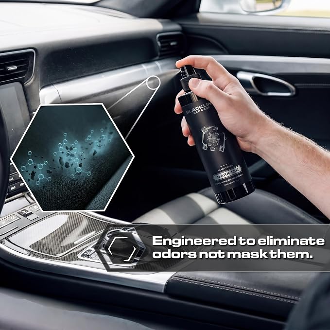 Dark Ice Car Air Freshener Spray, Premium Odor Eliminator for Cars, Trucks, RVs, SUV, or Home Use - 8 fl OZ - Air Freshener - Dark Ice Spray