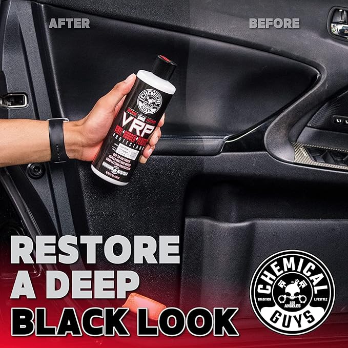 VRP Vinyl, Rubber, and Plastic Dressing - Tire Dressing, Non-Greasy, Dry-to-the-Touch Shine for Tires, Trim, and More, Safe for Cars, Trucks, SUVs, RVs & More - 32 oz