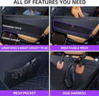 Medium Dog Car Seat,Back Seat Extender for Dogs,Waterproof Large Dog Seat Cover for Backseat, Pet Bed for Car Hammock(Black-s)