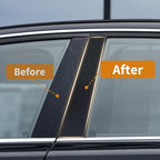 Car Door Sill Protector Anti Scratch Carbon Fiber Tape, Waterproof Wear-Resistant Car Door Edge Guards with No Residue Adhesive, Easy to Install Universal Paint Protection Trim for Truck SUV