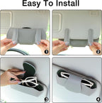KINIVA Sunglass Clip & Holder, Magnetic Glasses Case for Car Organizer
