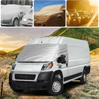 Silver RV Windshield Cover for Ram ProMaster 2014-2026 | Fits ProMaster 1500 2500 3500 Van, Hail Protector, Waterproof Snow Cover