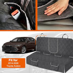 Dog Car Seat Cover Compatible with 2014-2026 Toyota Avalon, Waterproof Pet Bench Seat Cover for Back Seat, 600D Heavy Duty Scratch Proof Nonslip Truck Seat Covers for Dogs