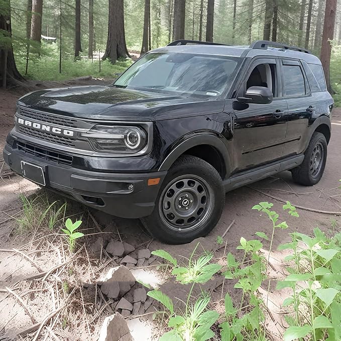 in-Channel Window Visors Rain Guards for Ford Bronco Sport 2021-2026 | Window Deflectors, Vent Visor, Sun Shades, Window Shields, Dark Smoke, Car Accessories