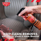 Jay Leno's Garage Leather Cleaner – Deep-Cleaning Leather Seat Cleaner for Car Interior, pH-Balanced Car Refresher That Gently Cleans, Lifts Grime, Refurbish and Restores All Leather Surfaces (16 oz)