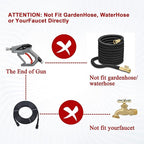 High Pressure Washer Gun Snow Foam Lance, 4000 PSI Cannon Foam Blaster Power Washer with 1/4" Quick Connector, Car Wash Foam Cannon Kit with 5 Pressure Washer Nozzle Tips, 1 Liter