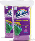 Microfiber Cleaning Cloths for Home & Car, Lint-Free Scratch-Free Rags for Glass, Kitchen & Wood, Reusable Machine Washable, Absorbent for Dusting & Wiping, Rainbow, 13 x 13 in, 24 Ct - 2 Pk