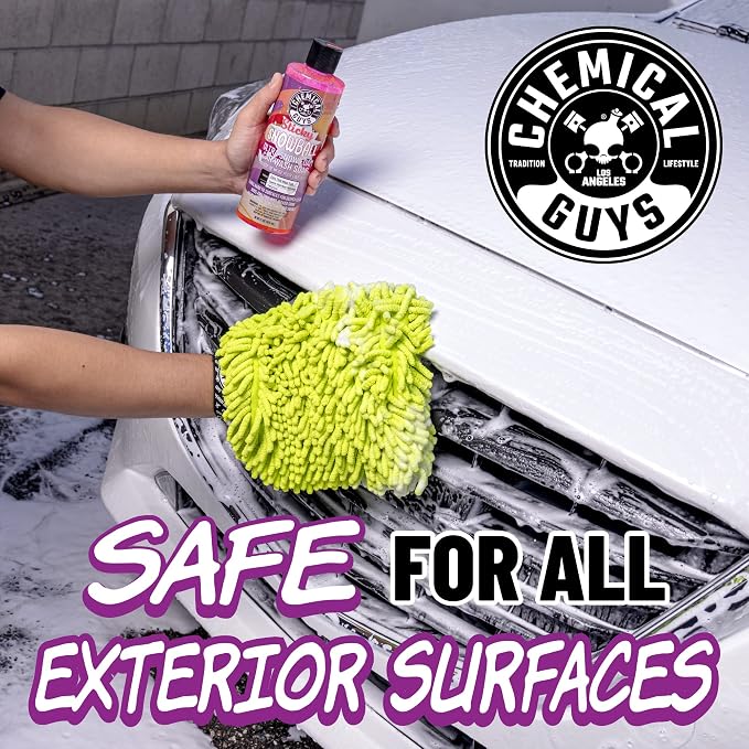 CWS215 Sticky Snowball Ultra Snow Foam Car Wash Soap (Works with Foam Cannons, Foam Guns or Bucket Washes) for Cars, Trucks, Motorcycles, RVs & More 128 fl oz (1 Gallon) Cherry Scent