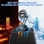 PIEPIE All-Metal Alloy Long Arm Magnetic Suction Cup Car Phone Mount Holder | Strong Powerful Magnetic Heavy-Duty Windshield Dash 360° Mechanical Rotation Cell Mobile Phone Vehicle Bracket for All Cars