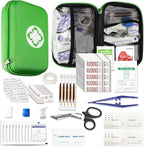 276 Car First Aid Kit for Business, Portable First Aid Kits Travel Szie Emergency Essentials Supplies for Outdoor Activities Skating Boating, Green