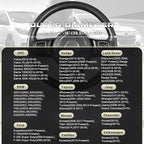 Car Steering Wheel Cover for F-150 Tundra Range Rover 15.5-16 inch, Black and Gray Microfiber Leather