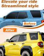 Extra-Thick Window Rain Guards Fit for Toyota 4Runner 2025 2026 Tape-on Window Deflectors Rain Guards Vent Visors Vent Shades Car Accessories 4-PCS