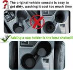 Cup Holder for Crosstrek 2024 2025 2026 Accessories Center Console Front Cup Holder Inserts TPE Durable Drink Holder Organizer for Crosstrek Black