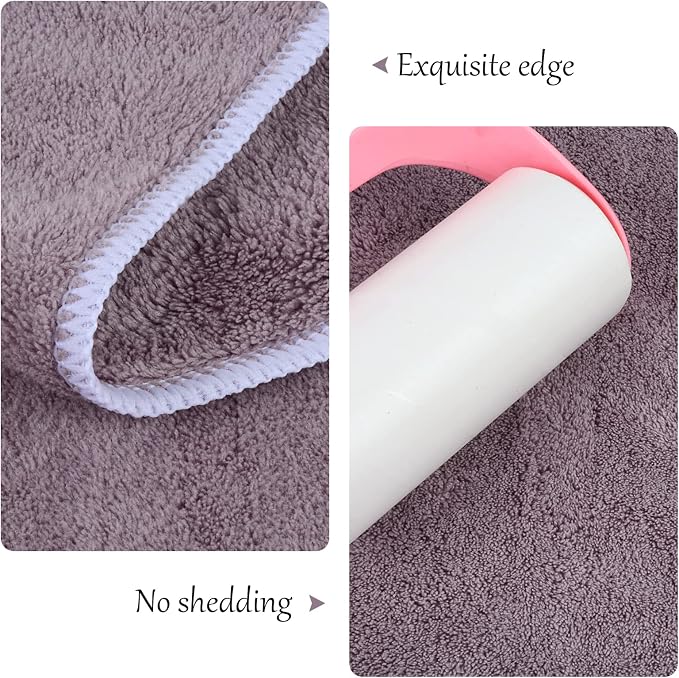Dog Towel Super Absorbent Pet Bath Towel Microfiber Dog Drying Towel for Small, Medium, Large Dogs and Cats 30inch x 50inch Purple