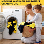 60 Pcs Microfiber Towels: 16"x16" Microfiber Drying Towels Bulk Micro Fiber Car Cleaning Cloth for Cars Drying Washing Polishing Cleaning Household Supplies (Black,Yellow)