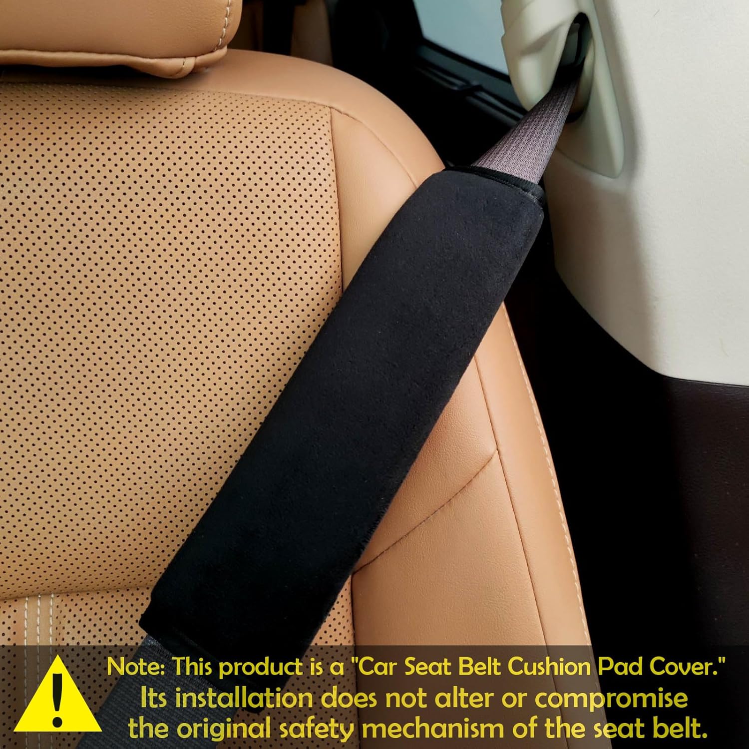 Seat Belt Cushion Pads (2-Pack) — Universal Soft Harness Covers